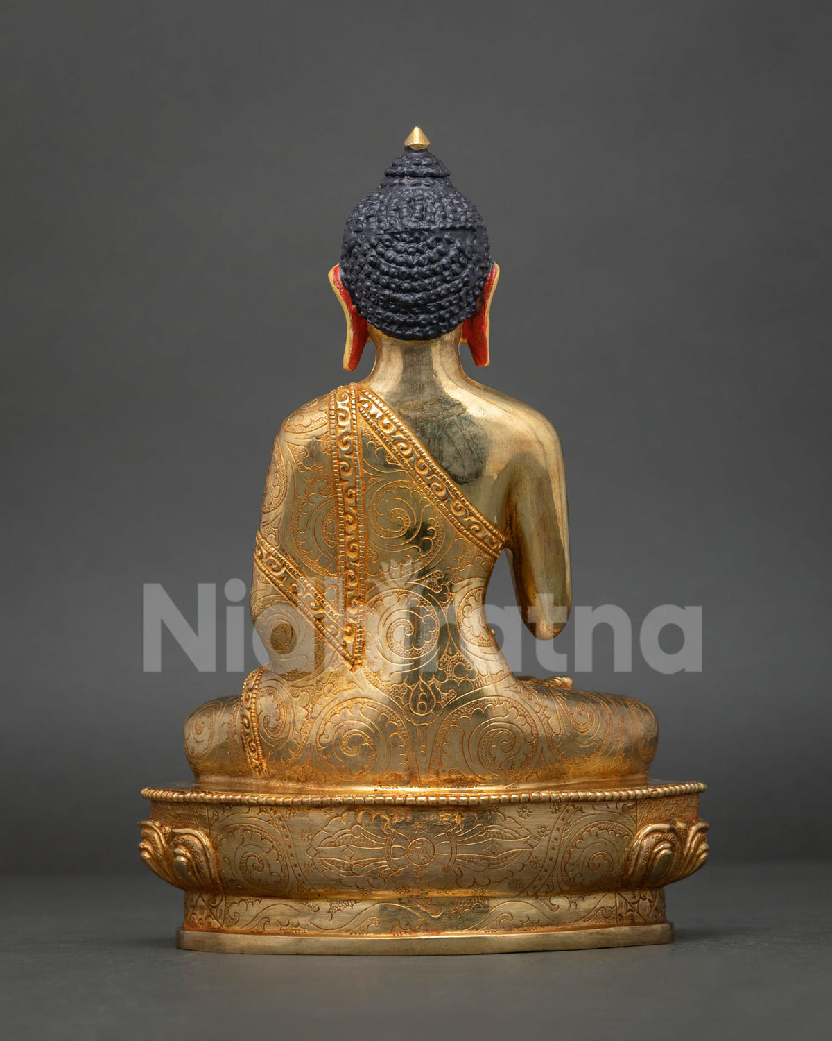 Five Dhyani Buddha Statue Set – 24K Gold Fire-gilded Buddhist Figurine