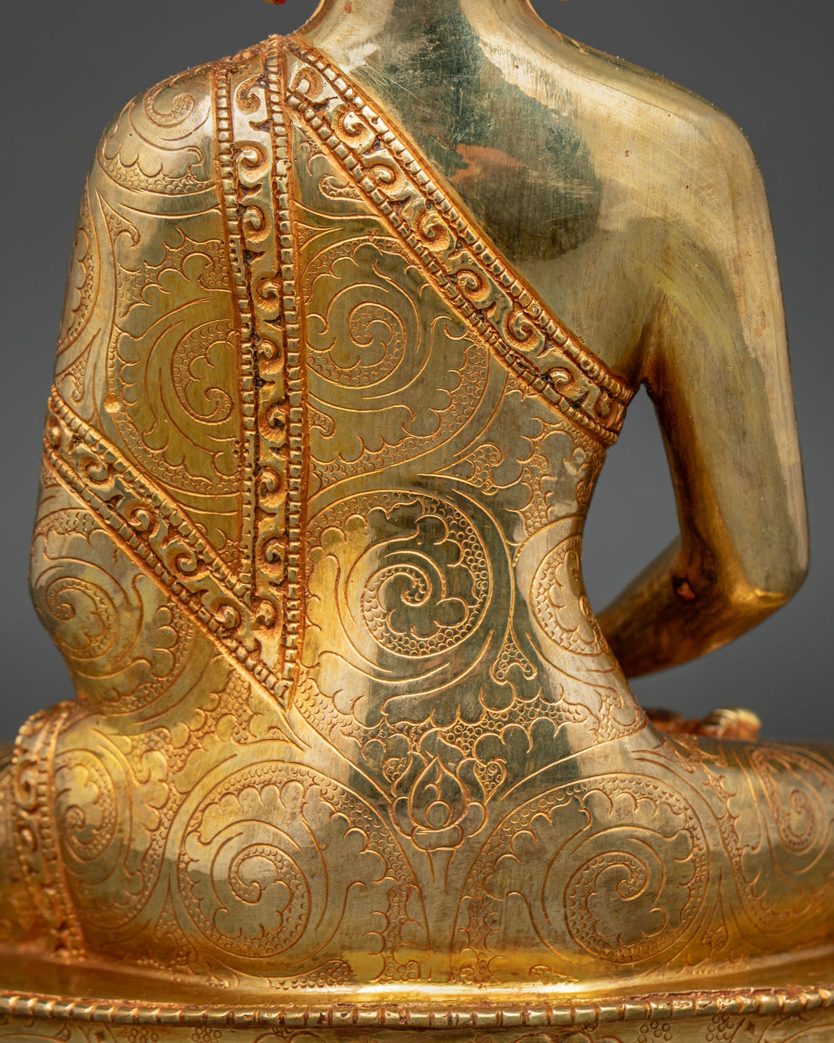 Five Dhyani Buddha Statue Set – 24K Gold Fire-gilded Buddhist Figurine