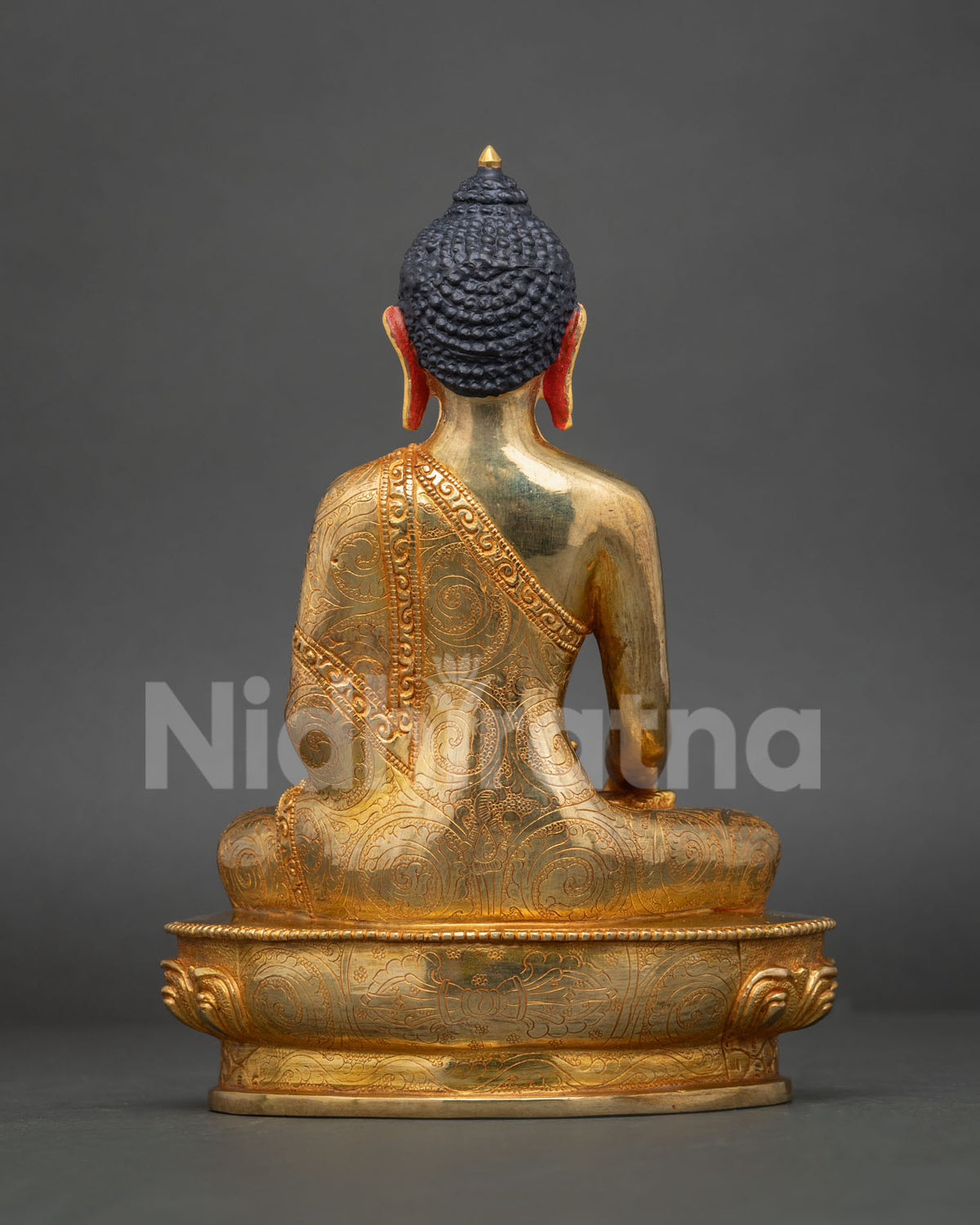 Five Dhyani Buddha Statue Set – 24K Gold Fire-gilded Buddhist Figurine