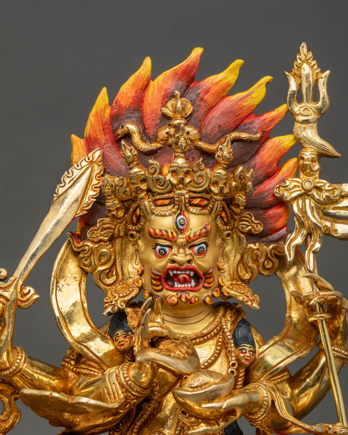 Four Arm Mahakala Statue