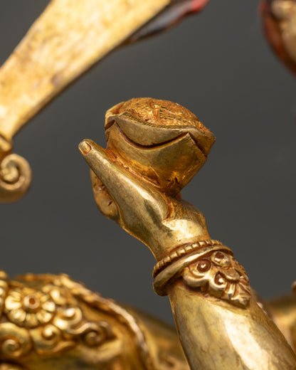 Four Arm Mahakala Statue