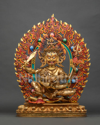 Four Arm Mahakala Statue