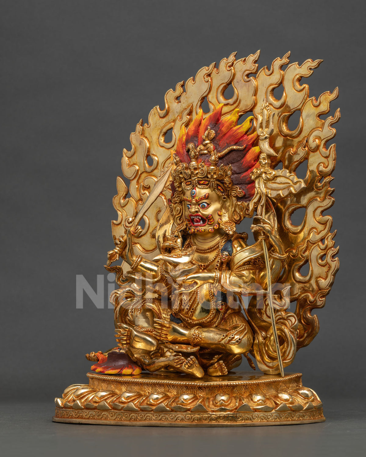 Four Arm Mahakala Statue