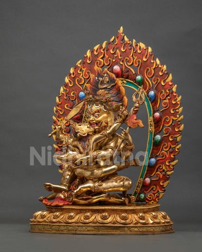 Four Arm Mahakala Statue