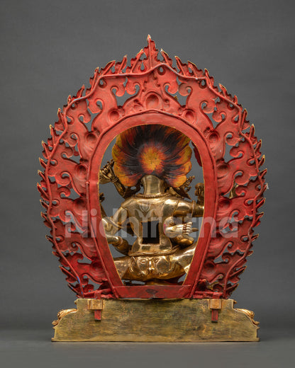 Four Arm Mahakala Statue
