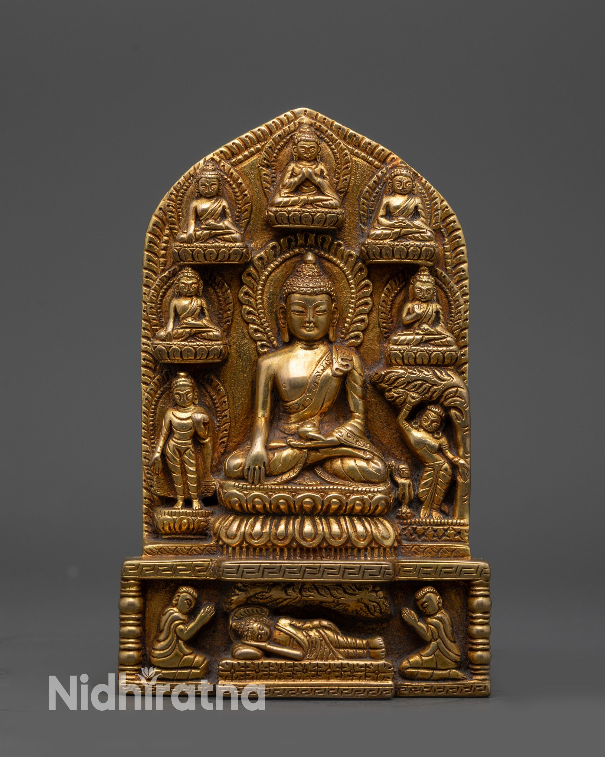 copper meditation altar statue