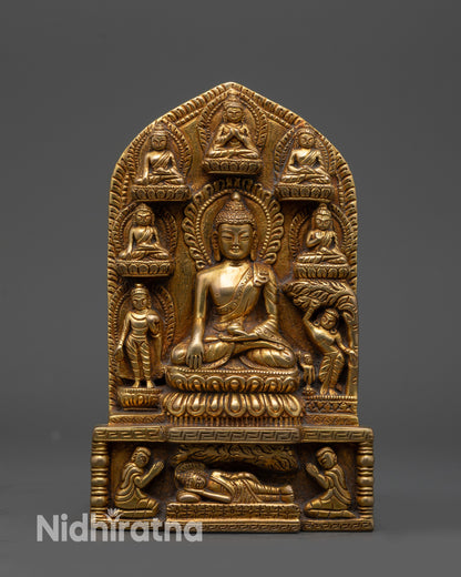 copper meditation altar statue