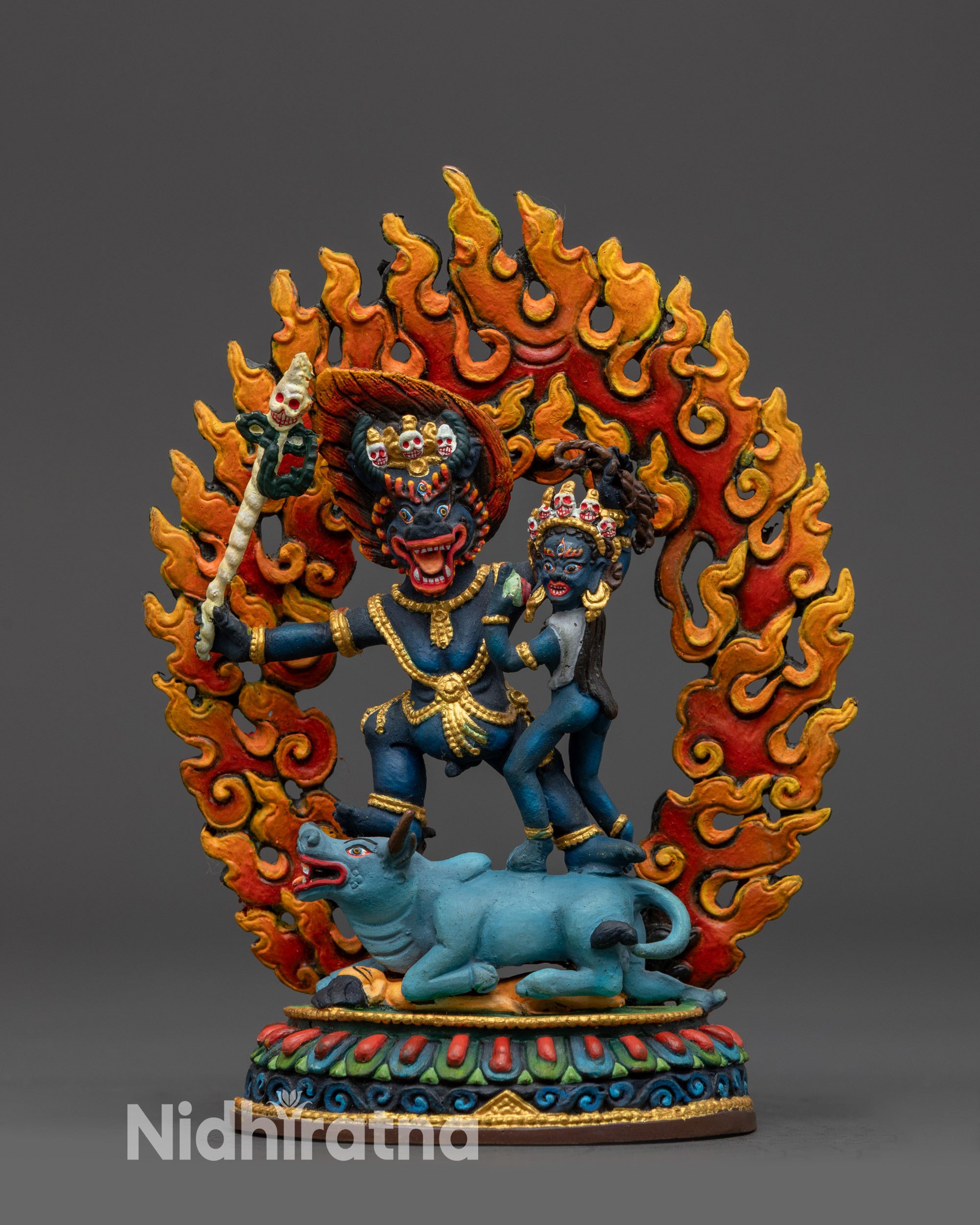 Tibetan tantric deity statue
