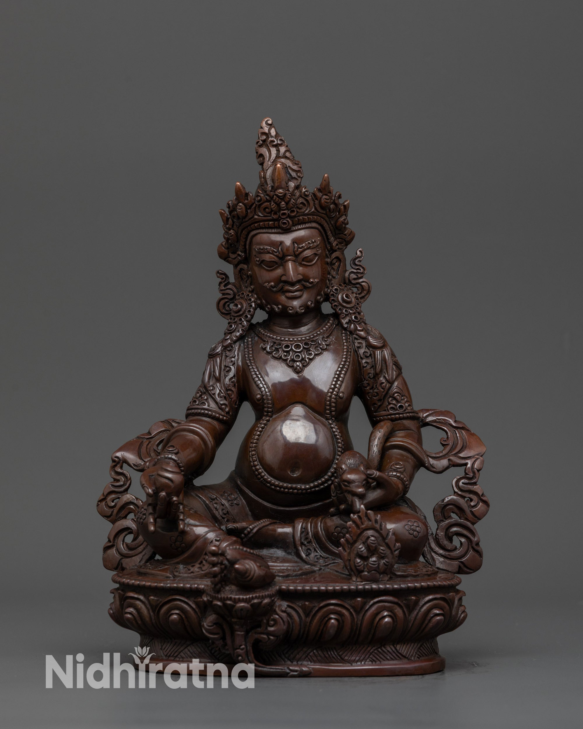 handcrafted Nepalese God of Wealth
