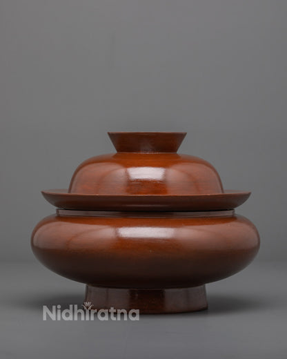 Full-Image of Hand-carved Wooden Paru Ritual Object from Patan, Nepal