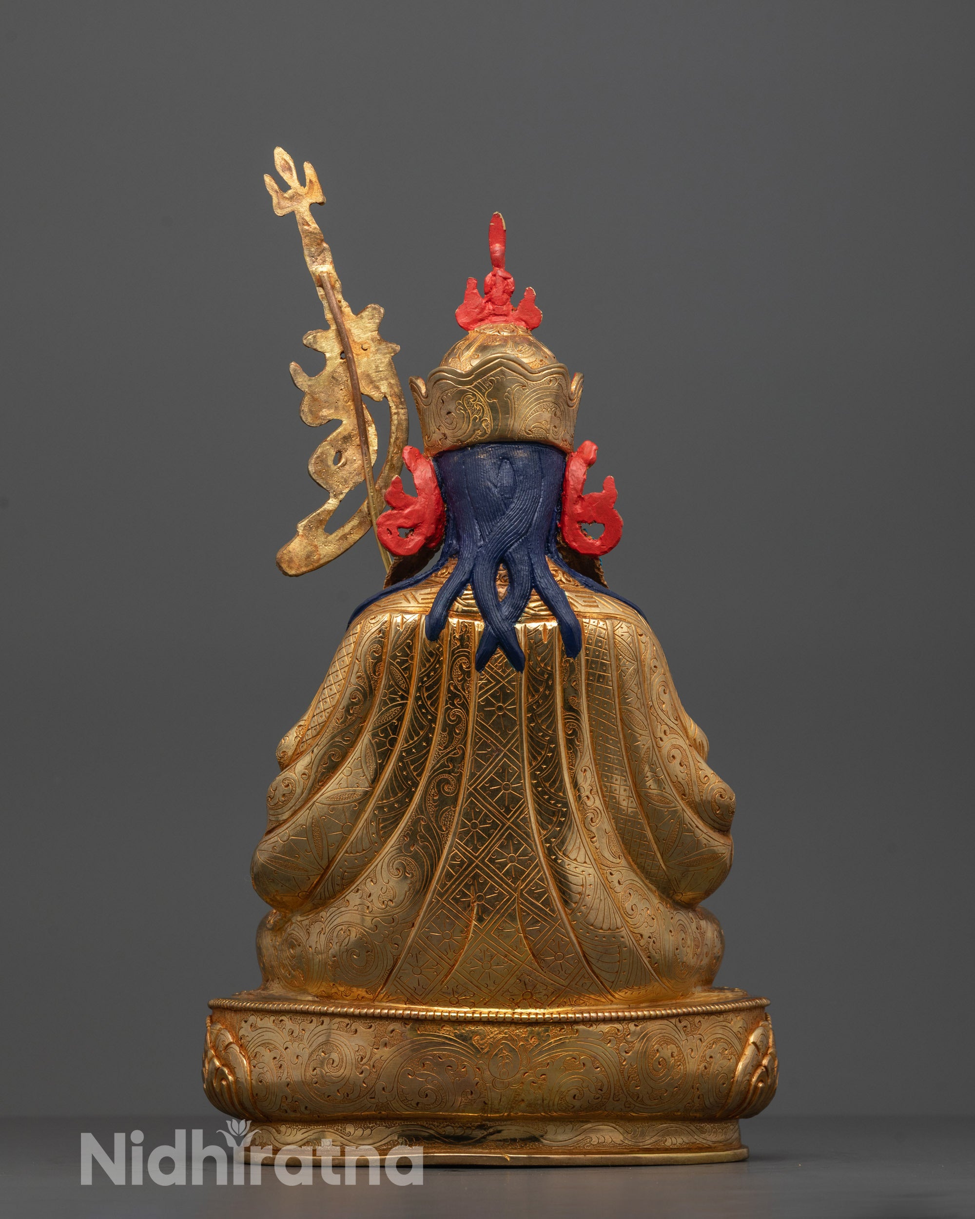 Full-body image of Tsokye Dorje Statue handcrafted using lost wax method