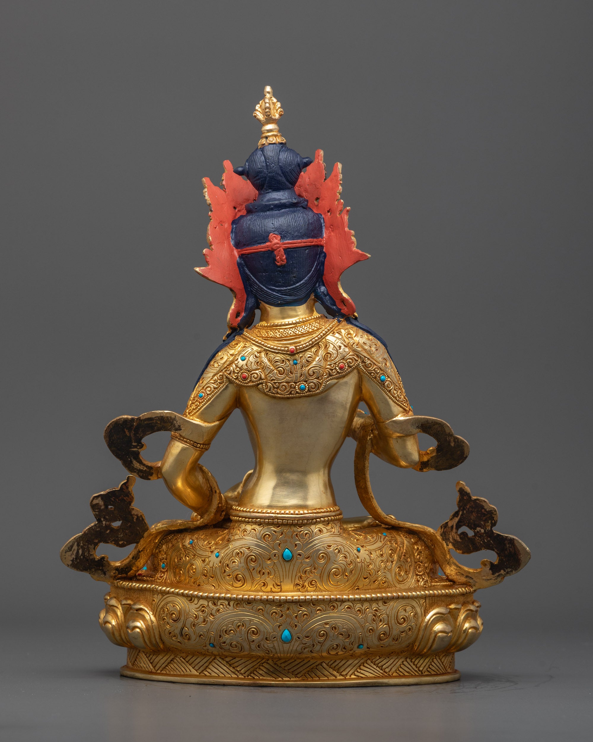 Full Back image of the beautifully crafted Vajrasattva Statue