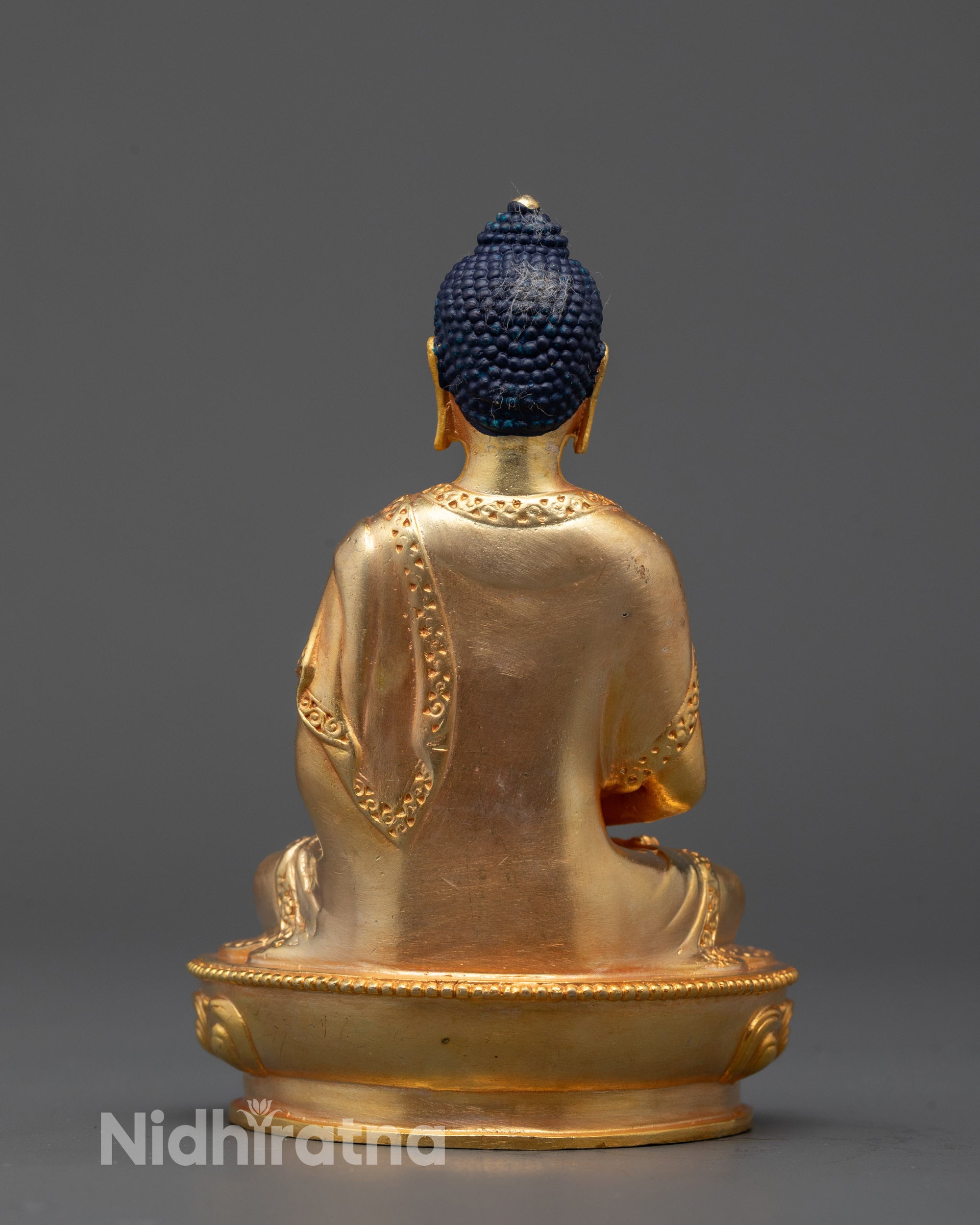 Full view of Amitabha Buddha Statue showing peaceful posture and intricate craftsmanship