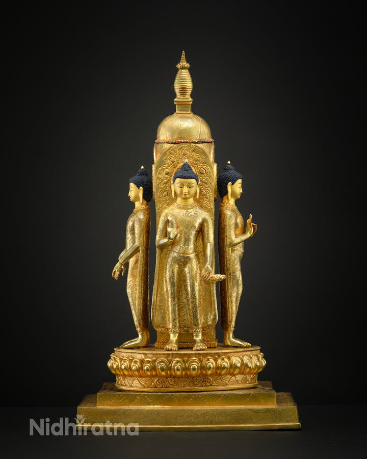 Future Buddha Stupa Statue | Handcrafted Tibetan Art