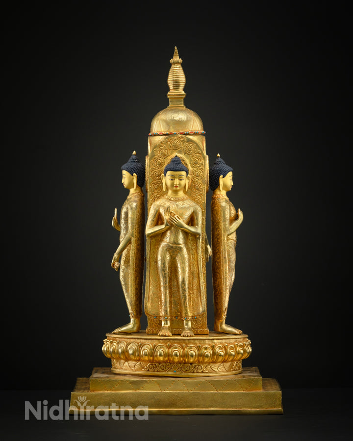 Future Buddha Stupa Statue | Handcrafted Tibetan Art