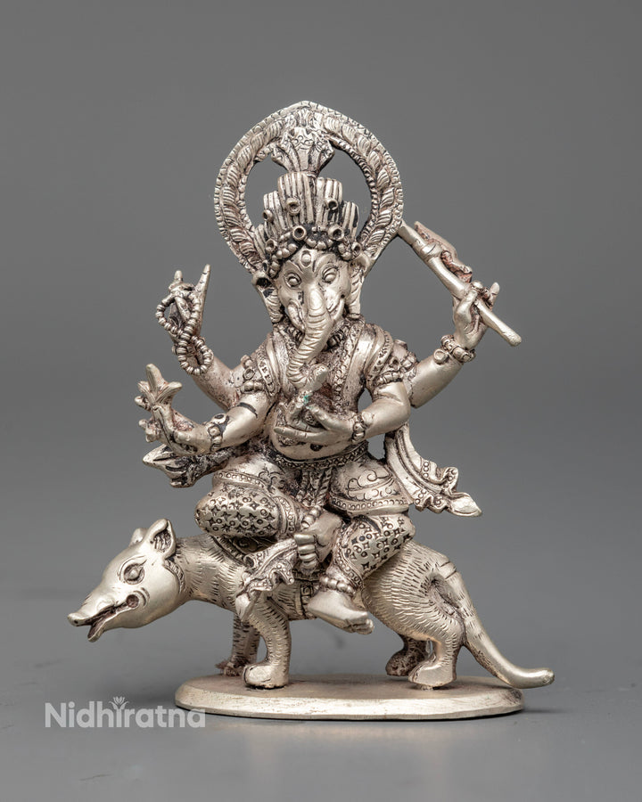 Sacred Silver Ganesh: The Remover of Obstacles