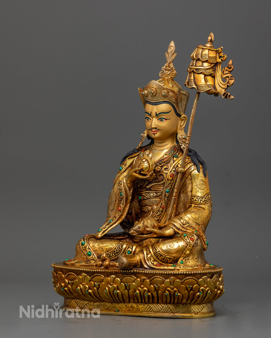 Exquisite Guru Norlha Statue: The Prosperity Deity