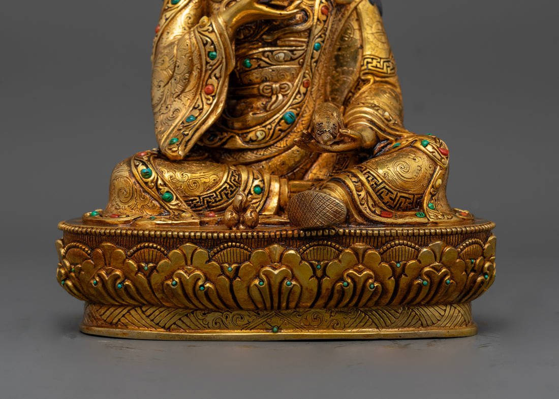 Exquisite Guru Norlha Statue: The Prosperity Deity