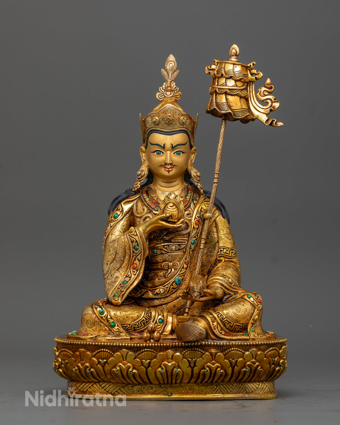 Exquisite Guru Norlha Statue: The Prosperity Deity