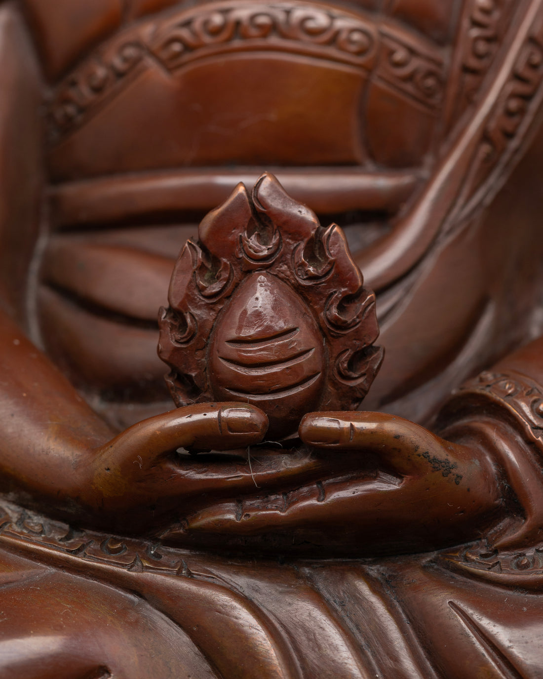 Gampopa in Oxidized Finish: The Timeless Sage of Tibetan Buddhism