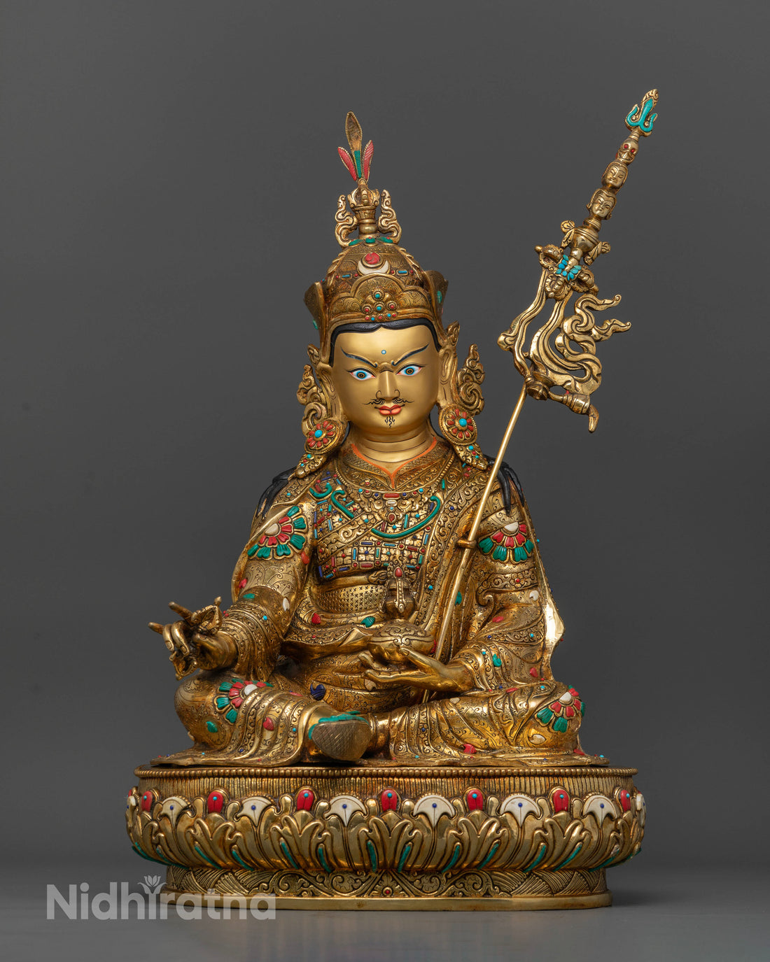 21.2 Inch Guru Rinpoche Statue | Master of Vajrayana Buddhism