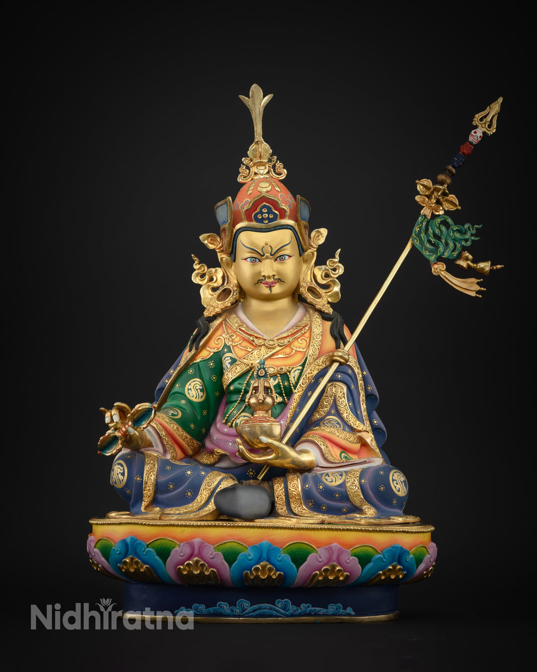 The Vibrant Masterpiece Guru Rinpoche Statue