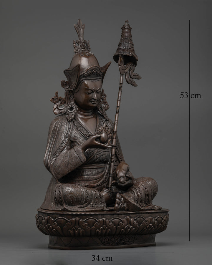 Oxidized Guru Norla Statue:  Attract Wealth and Blessings to Your Life