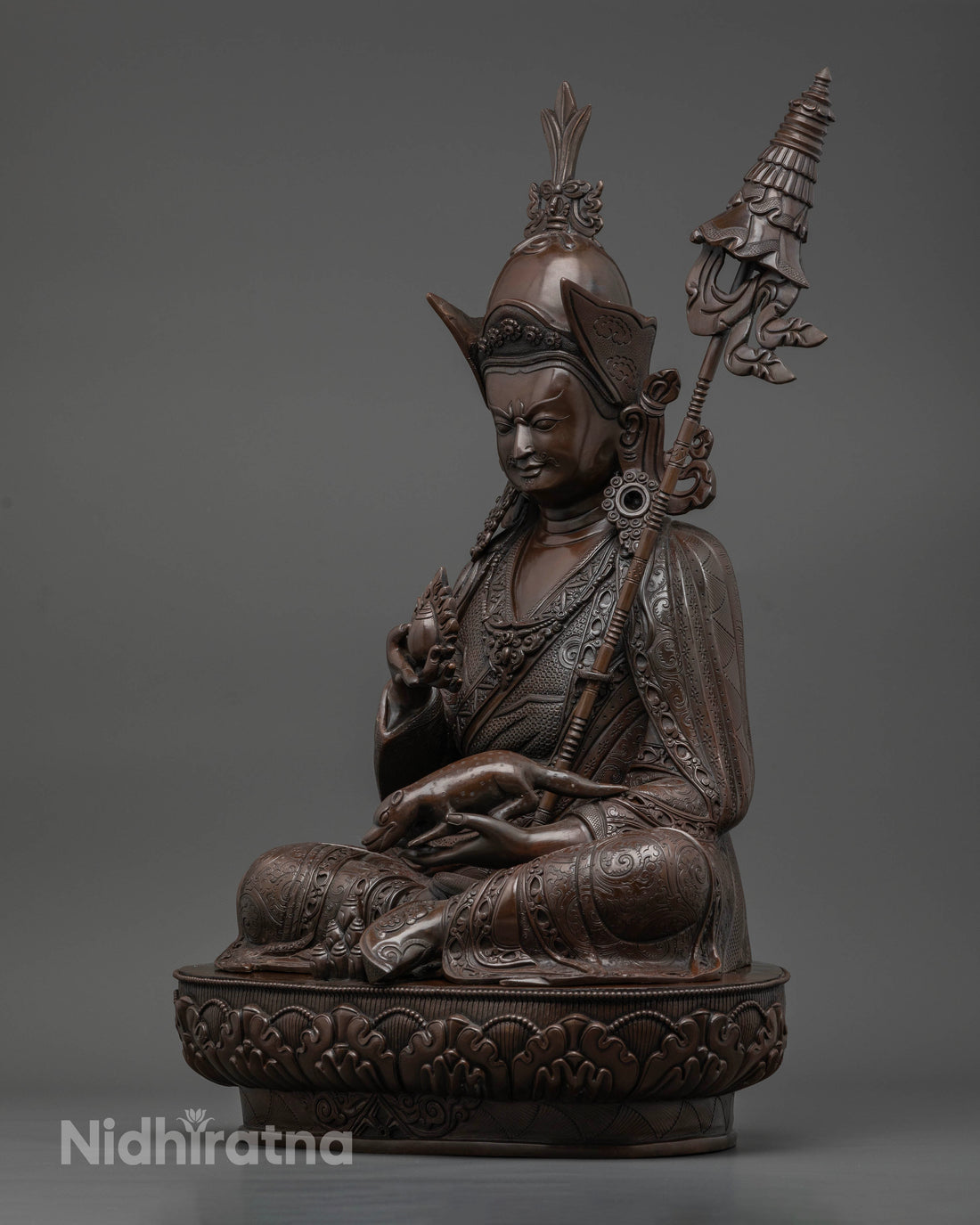 Oxidized Guru Norla Statue:  Attract Wealth and Blessings to Your Life