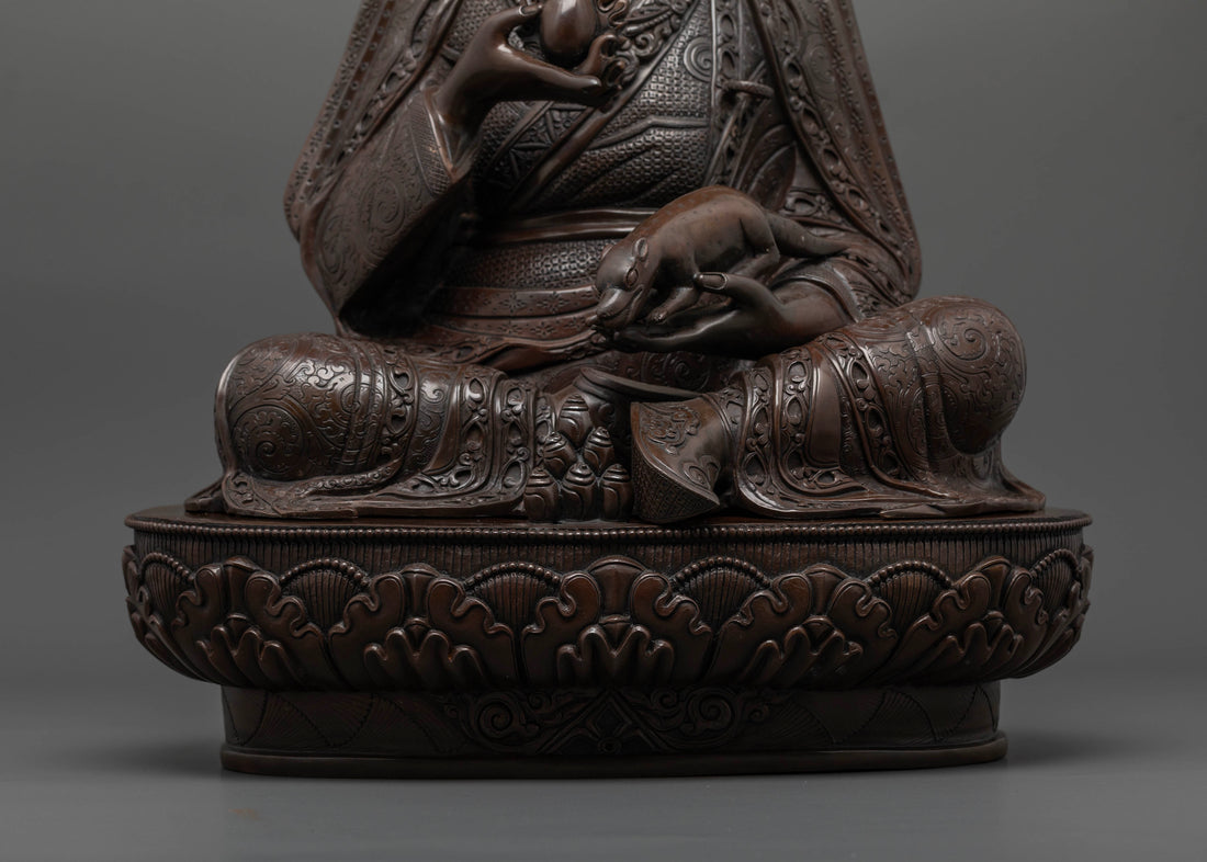 Oxidized Guru Norla Statue:  Attract Wealth and Blessings to Your Life