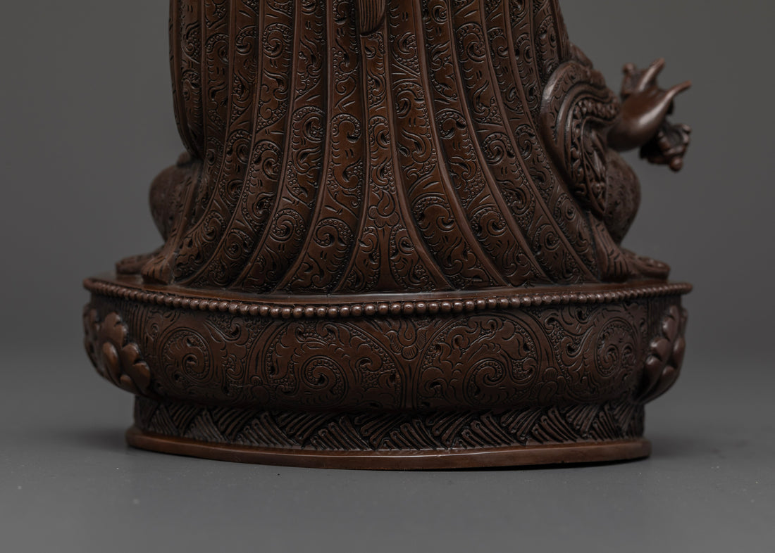 Enhance Your Spiritual Collection: Oxidized Guru Rinpoche Statue