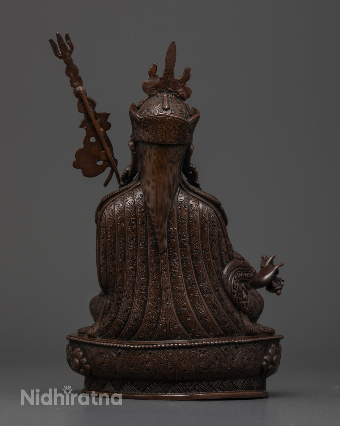 Enhance Your Spiritual Collection: Oxidized Guru Rinpoche Statue