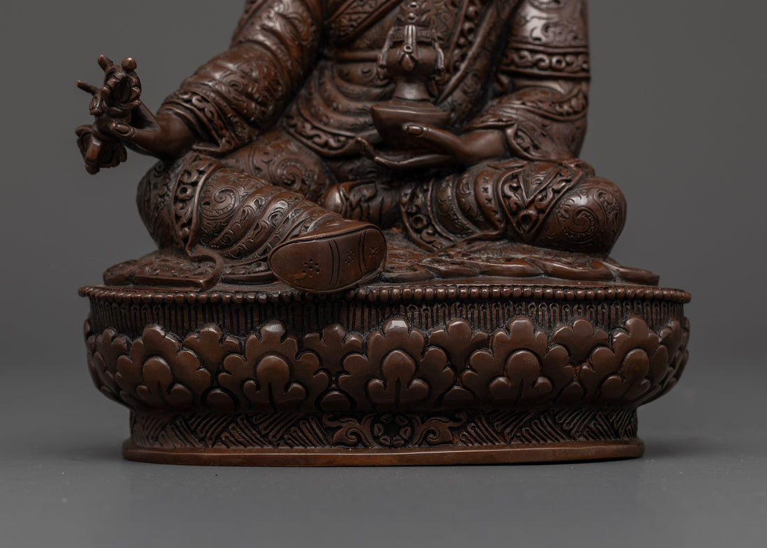 Enhance Your Spiritual Collection: Oxidized Guru Rinpoche Statue