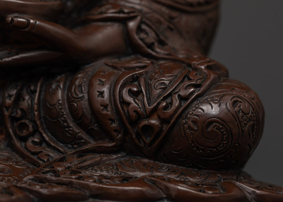 Enhance Your Spiritual Collection: Oxidized Guru Rinpoche Statue