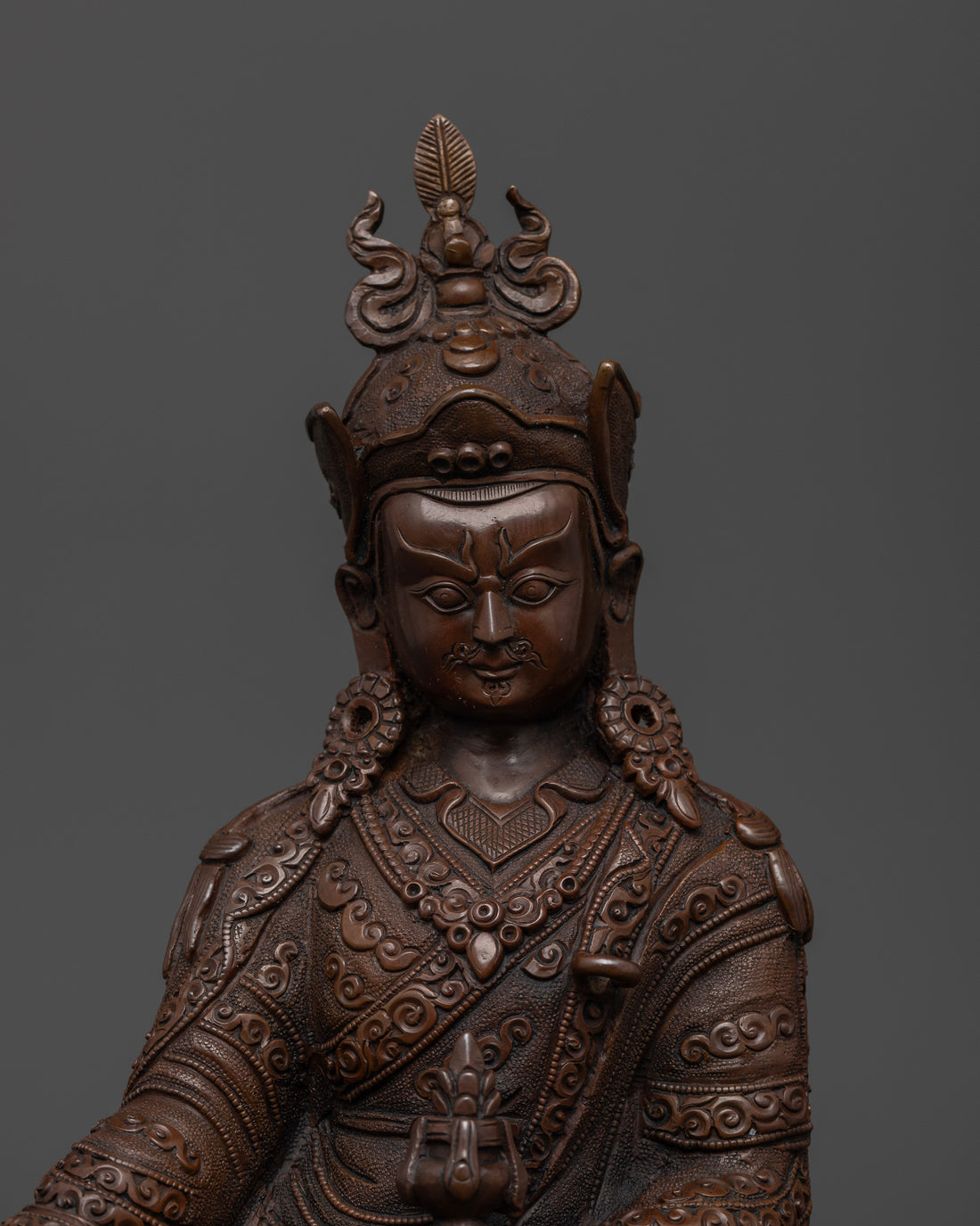 Oxidized Guru Rinpoche: An Artisan's Tribute to Enlightenment