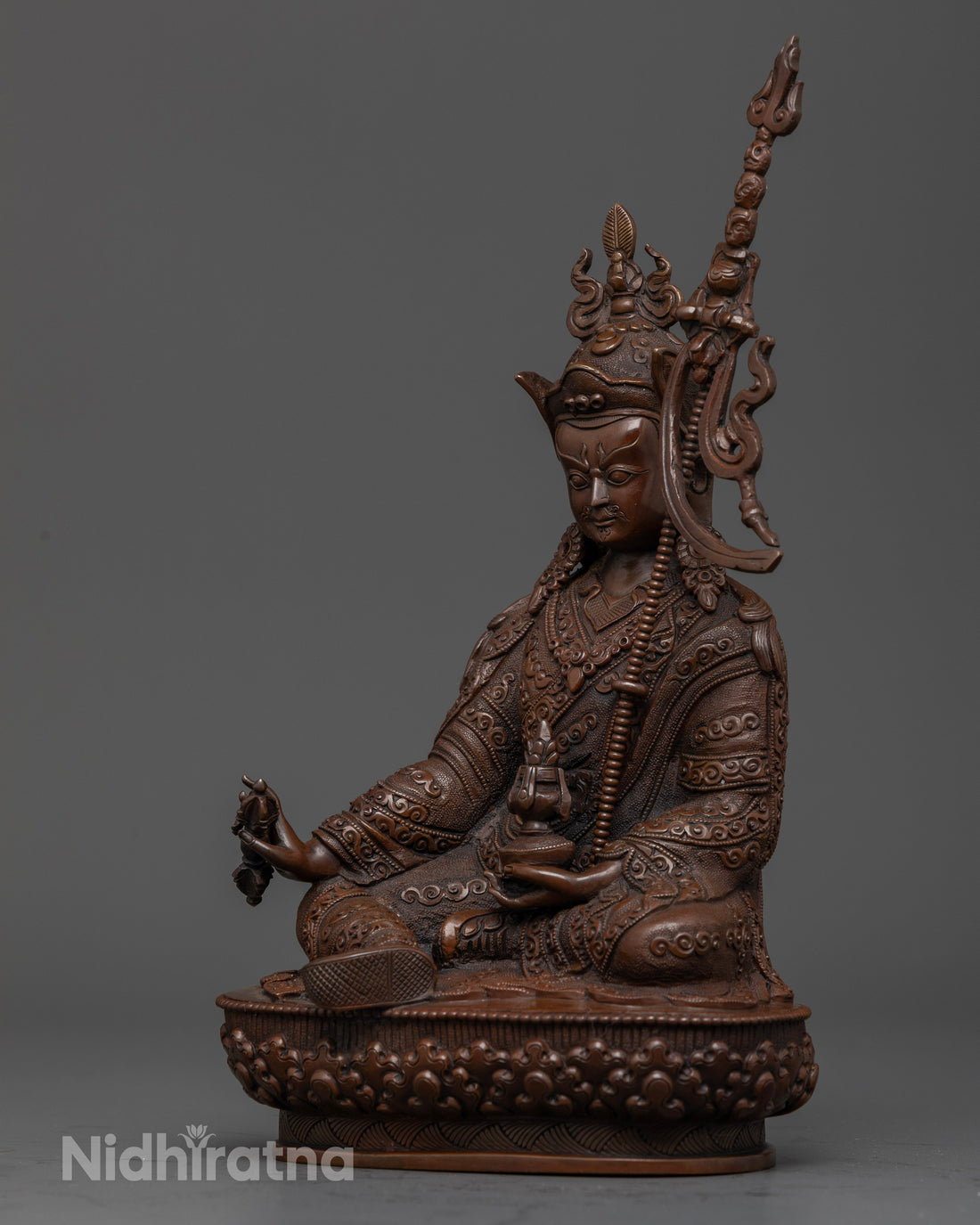 Oxidized Guru Rinpoche: An Artisan's Tribute to Enlightenment