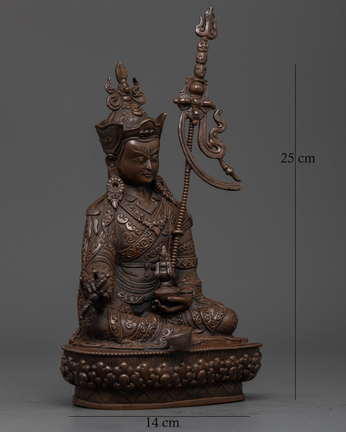 Oxidized Guru Rinpoche: An Artisan's Tribute to Enlightenment