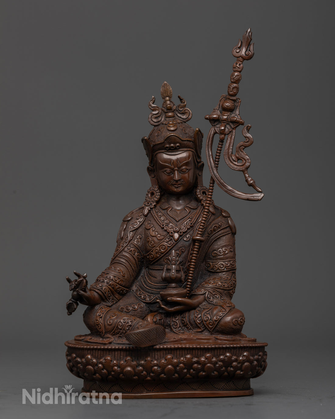 Oxidized Guru Rinpoche: An Artisan's Tribute to Enlightenment