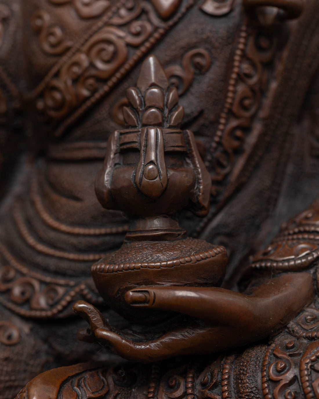 Oxidized Guru Rinpoche: An Artisan's Tribute to Enlightenment