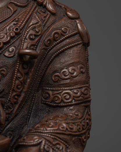 Oxidized Guru Rinpoche: An Artisan's Tribute to Enlightenment