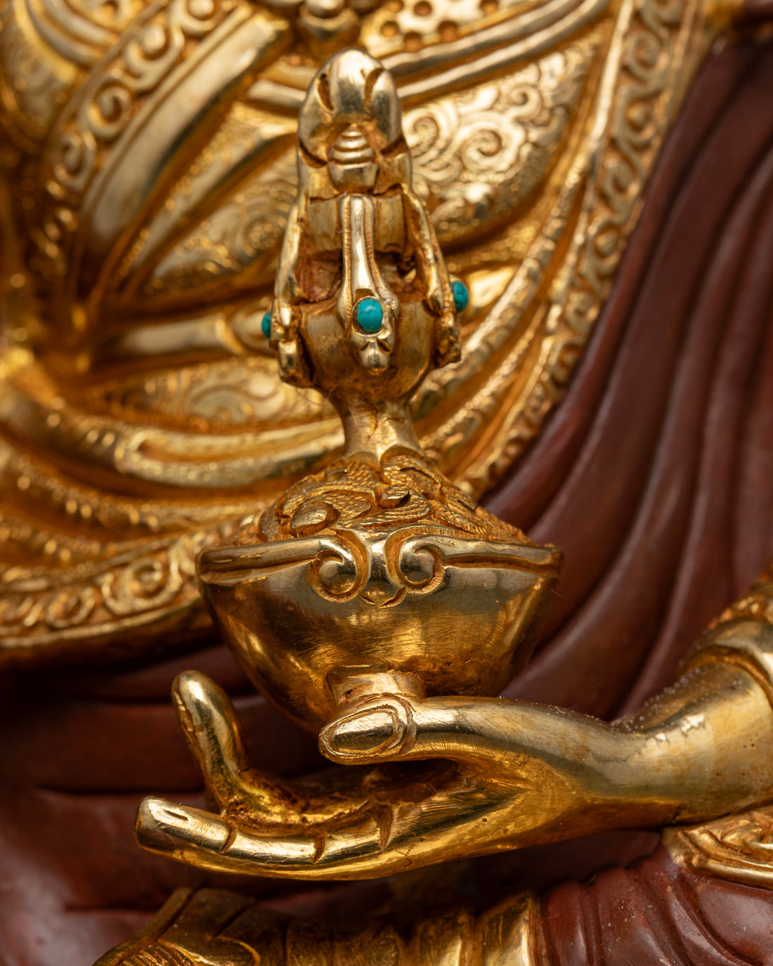 Lotus Born: Tibetan Guru Rinpoche Sculpture