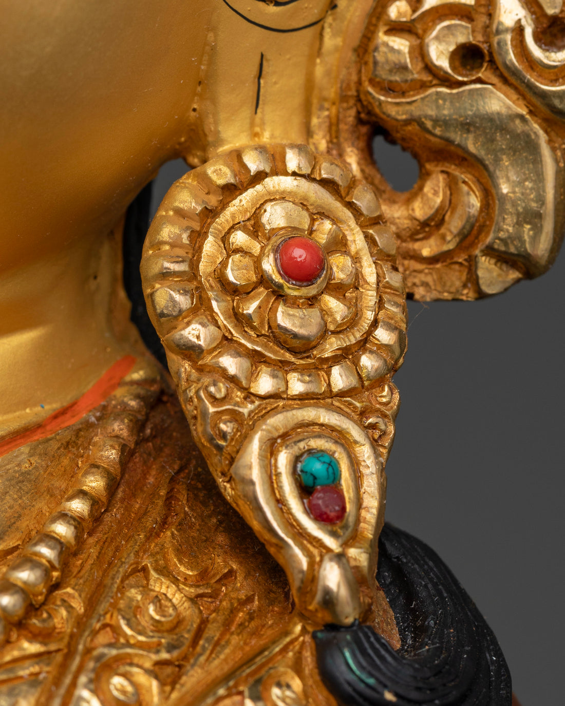 Lotus Born: Tibetan Guru Rinpoche Sculpture