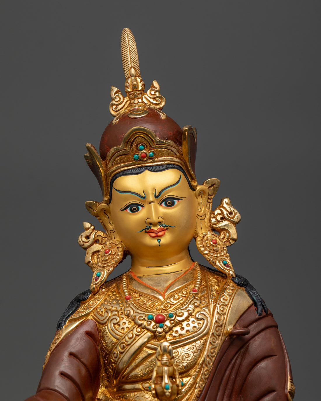 Lotus Born: Tibetan Guru Rinpoche Sculpture