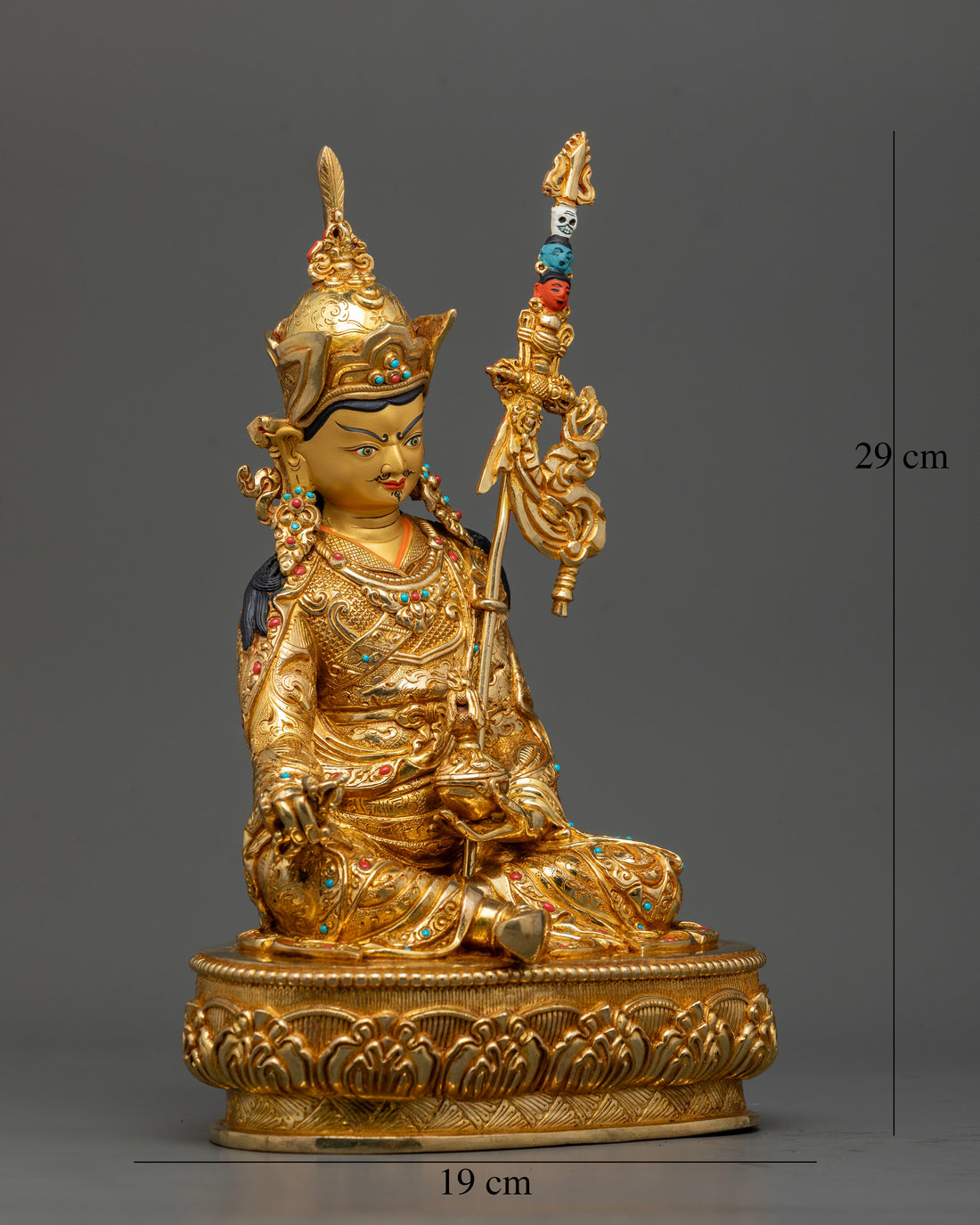 Master of Tantric Buddhism: Guru Rinpoche Statue