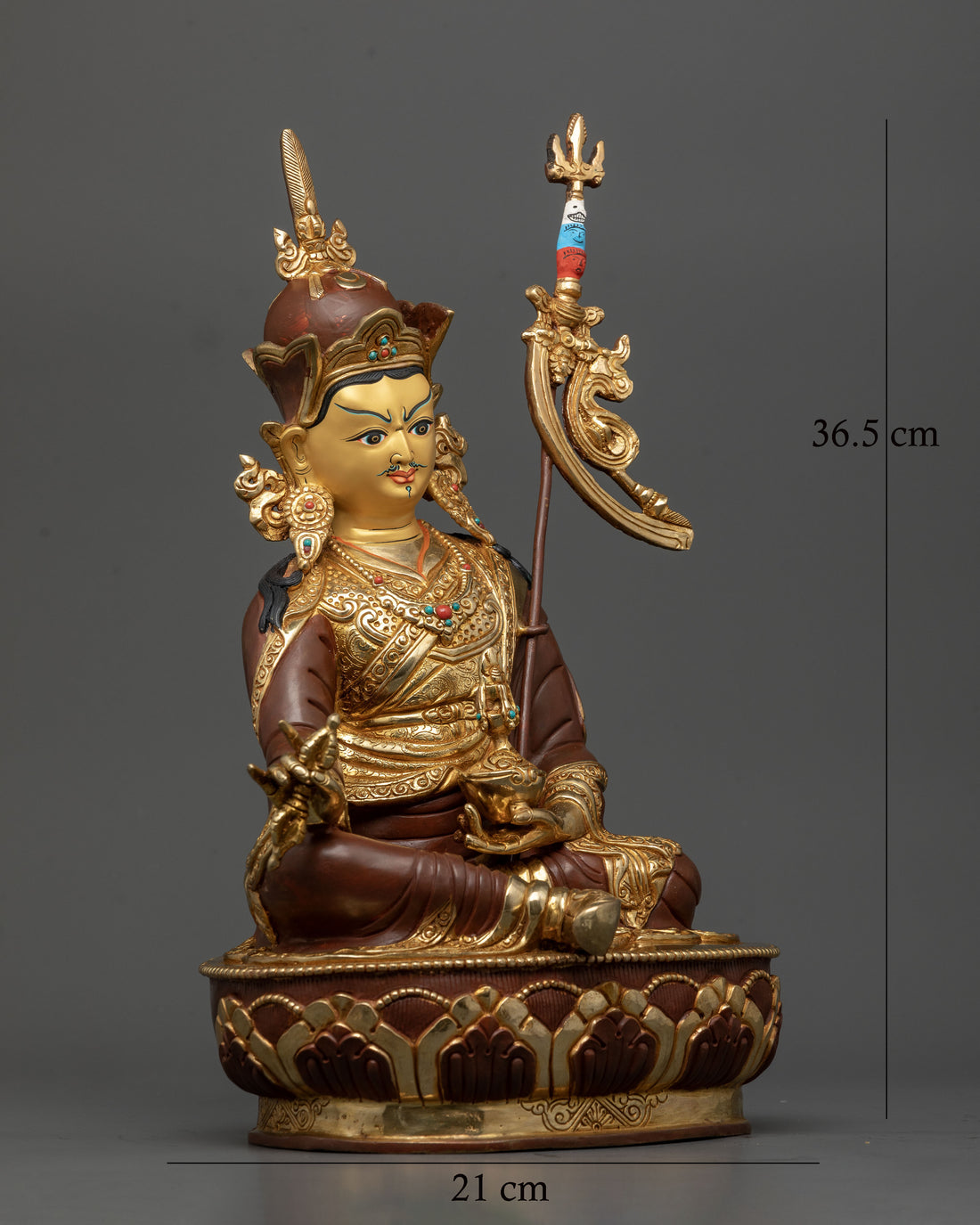 Lotus Born: Tibetan Guru Rinpoche Sculpture