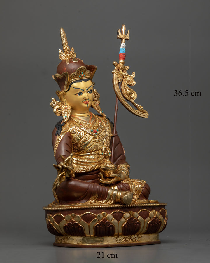 Lotus Born: Tibetan Guru Rinpoche Sculpture