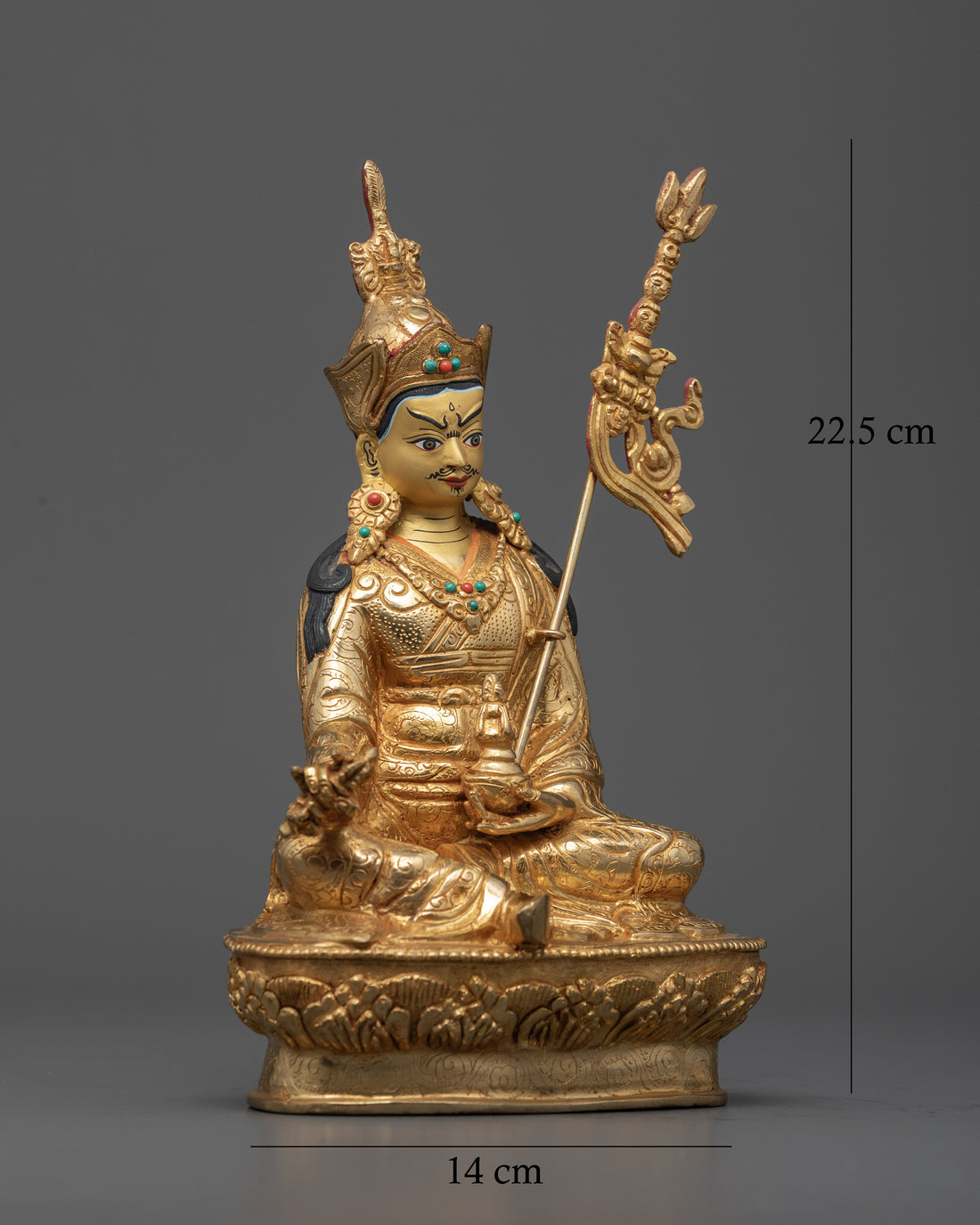 Handcrafted Guru Rinpoche Statue for Mindfulness