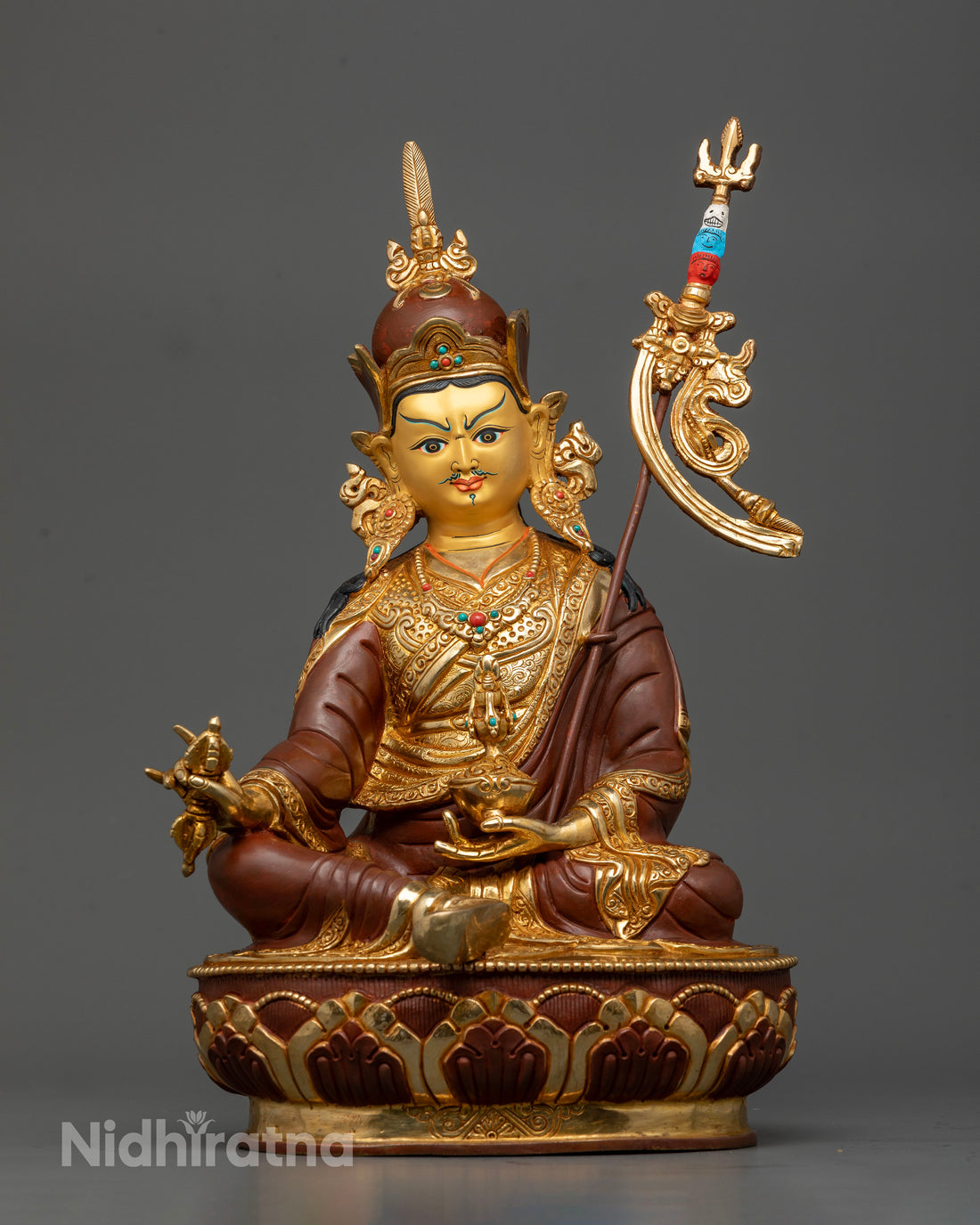 Lotus Born: Tibetan Guru Rinpoche Sculpture