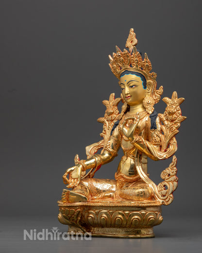 Green Tara Statue: The Goddess of Swift Action