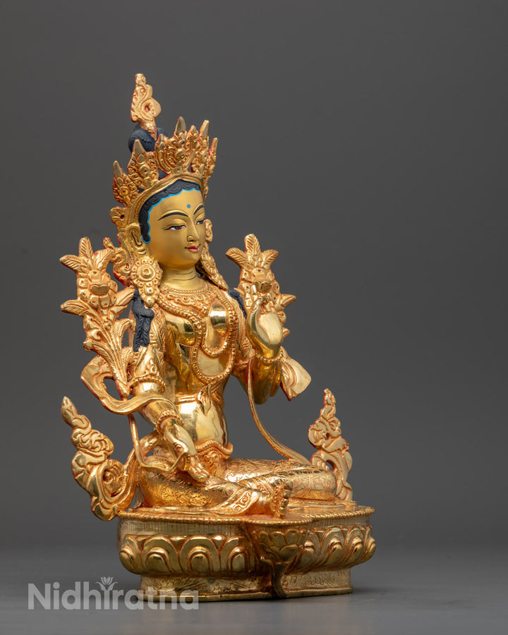 Green Tara Statue: The Goddess of Swift Action