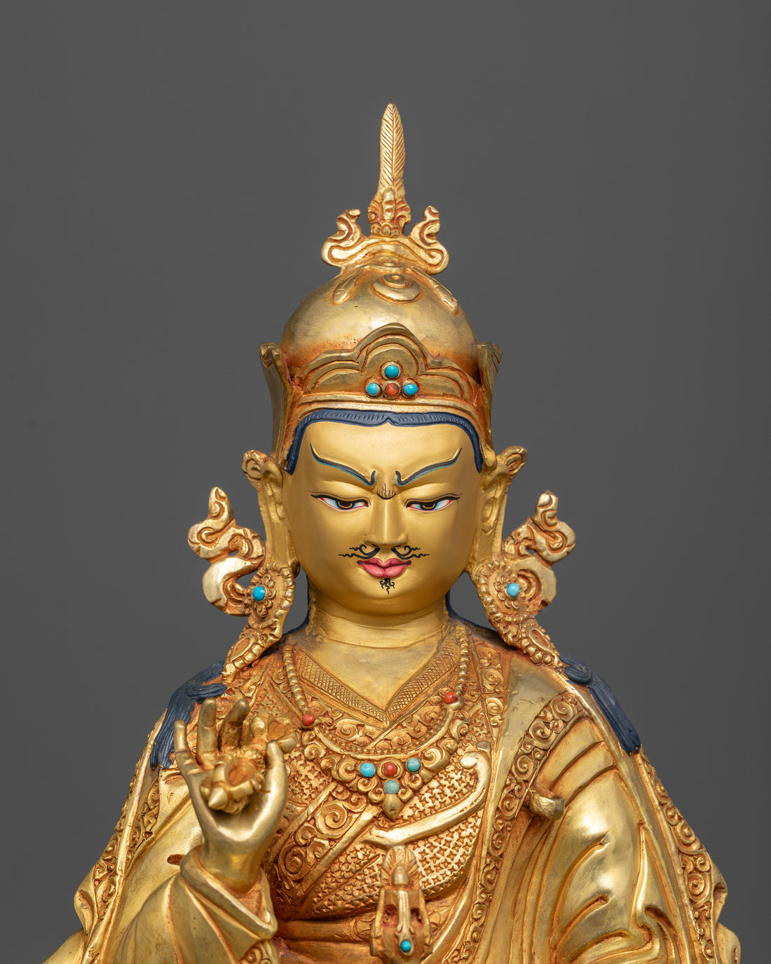 Guru Rinpoche: The Enlightened Master with Ritual Vajra